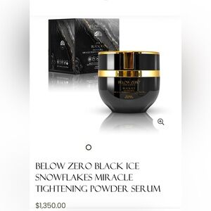 NIB Below Zero Black Ice Snowflakes Miracle Tightening Powder Serum